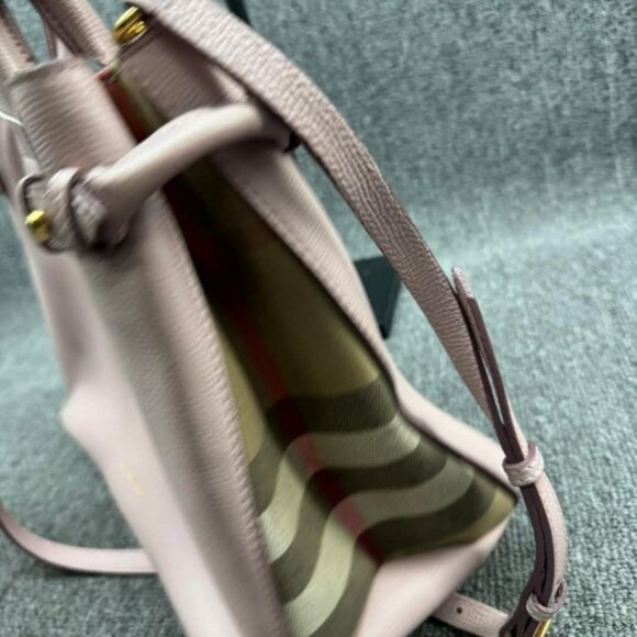 Burberry Banner Leather Satchel Bag 236-122824 - Picture 4 of 16